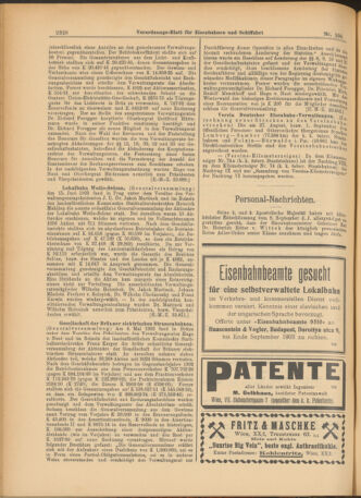 Verordnungs-Blatt für Eisenbahnen und Schiffahrt: Veröffentlichungen in Tarif- und Transport-Angelegenheiten 19030919 Seite: 4