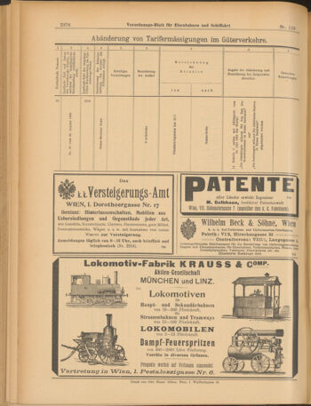 Verordnungs-Blatt für Eisenbahnen und Schiffahrt: Veröffentlichungen in Tarif- und Transport-Angelegenheiten 19030924 Seite: 16