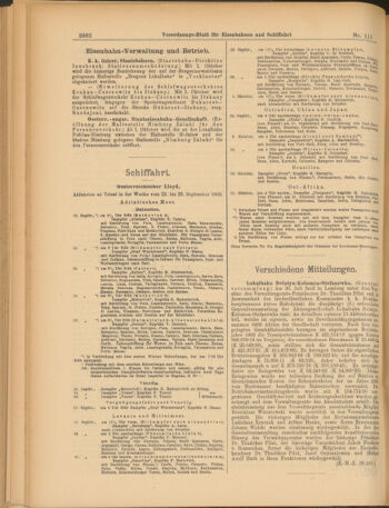 Verordnungs-Blatt für Eisenbahnen und Schiffahrt: Veröffentlichungen in Tarif- und Transport-Angelegenheiten 19030926 Seite: 6