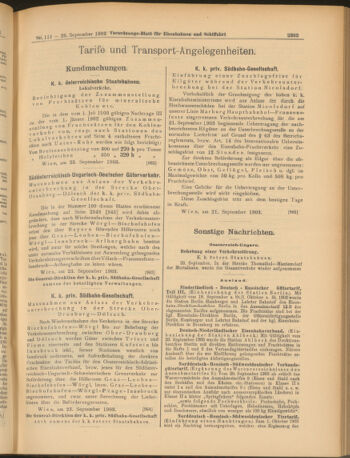 Verordnungs-Blatt für Eisenbahnen und Schiffahrt: Veröffentlichungen in Tarif- und Transport-Angelegenheiten 19030926 Seite: 7