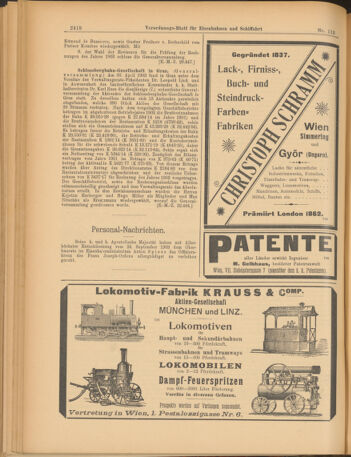 Verordnungs-Blatt für Eisenbahnen und Schiffahrt: Veröffentlichungen in Tarif- und Transport-Angelegenheiten 19031001 Seite: 6