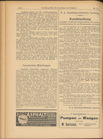 Verordnungs-Blatt für Eisenbahnen und Schiffahrt: Veröffentlichungen in Tarif- und Transport-Angelegenheiten 19031010 Seite: 4