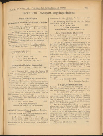 Verordnungs-Blatt für Eisenbahnen und Schiffahrt: Veröffentlichungen in Tarif- und Transport-Angelegenheiten 19031013 Seite: 19