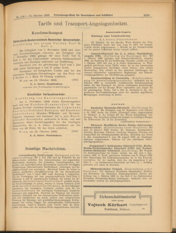 Verordnungs-Blatt für Eisenbahnen und Schiffahrt: Veröffentlichungen in Tarif- und Transport-Angelegenheiten 19031015 Seite: 9