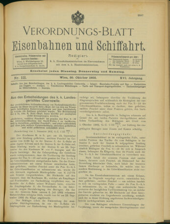 Verordnungs-Blatt für Eisenbahnen und Schiffahrt: Veröffentlichungen in Tarif- und Transport-Angelegenheiten