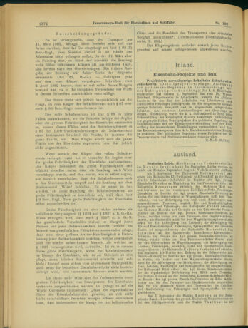 Verordnungs-Blatt für Eisenbahnen und Schiffahrt: Veröffentlichungen in Tarif- und Transport-Angelegenheiten 19031022 Seite: 2