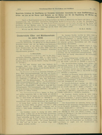 Verordnungs-Blatt für Eisenbahnen und Schiffahrt: Veröffentlichungen in Tarif- und Transport-Angelegenheiten 19031029 Seite: 2