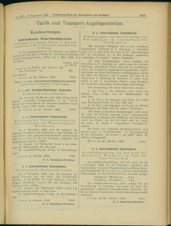 Verordnungs-Blatt für Eisenbahnen und Schiffahrt: Veröffentlichungen in Tarif- und Transport-Angelegenheiten 19031103 Seite: 5