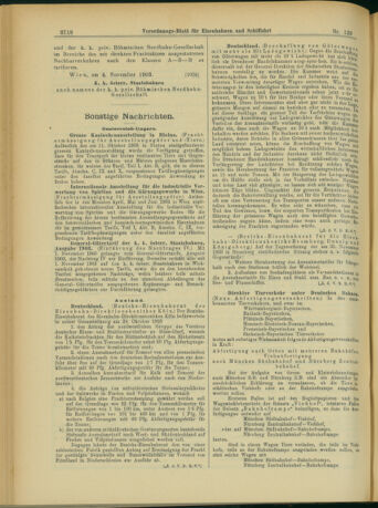 Verordnungs-Blatt für Eisenbahnen und Schiffahrt: Veröffentlichungen in Tarif- und Transport-Angelegenheiten 19031107 Seite: 10