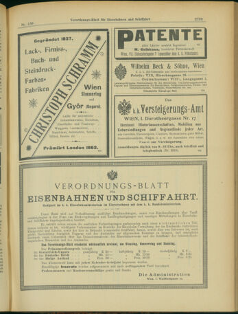 Verordnungs-Blatt für Eisenbahnen und Schiffahrt: Veröffentlichungen in Tarif- und Transport-Angelegenheiten 19031110 Seite: 11