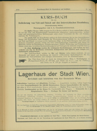 Verordnungs-Blatt für Eisenbahnen und Schiffahrt: Veröffentlichungen in Tarif- und Transport-Angelegenheiten 19031110 Seite: 6