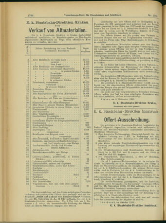 Verordnungs-Blatt für Eisenbahnen und Schiffahrt: Veröffentlichungen in Tarif- und Transport-Angelegenheiten 19031114 Seite: 8