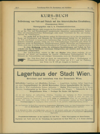 Verordnungs-Blatt für Eisenbahnen und Schiffahrt: Veröffentlichungen in Tarif- und Transport-Angelegenheiten 19031117 Seite: 18