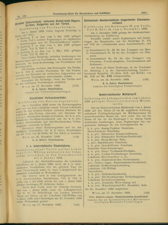 Verordnungs-Blatt für Eisenbahnen und Schiffahrt: Veröffentlichungen in Tarif- und Transport-Angelegenheiten 19031119 Seite: 13