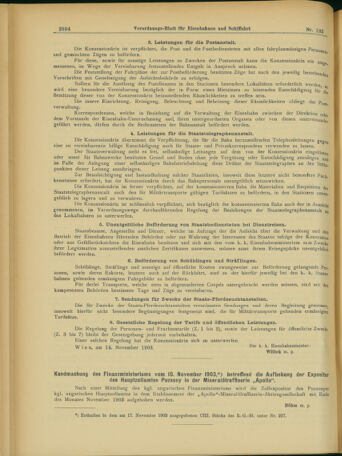 Verordnungs-Blatt für Eisenbahnen und Schiffahrt: Veröffentlichungen in Tarif- und Transport-Angelegenheiten 19031121 Seite: 10