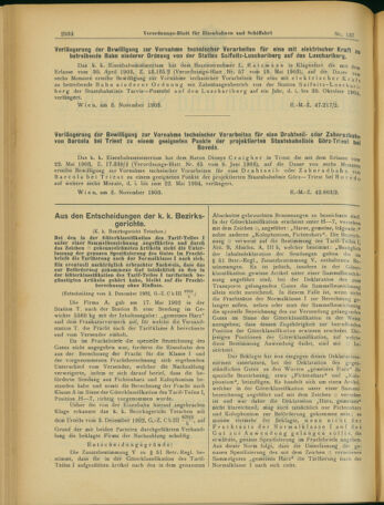 Verordnungs-Blatt für Eisenbahnen und Schiffahrt: Veröffentlichungen in Tarif- und Transport-Angelegenheiten 19031126 Seite: 2