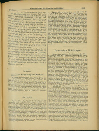 Verordnungs-Blatt für Eisenbahnen und Schiffahrt: Veröffentlichungen in Tarif- und Transport-Angelegenheiten 19031126 Seite: 3