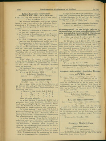 Verordnungs-Blatt für Eisenbahnen und Schiffahrt: Veröffentlichungen in Tarif- und Transport-Angelegenheiten 19031201 Seite: 8