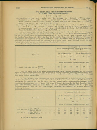 Verordnungs-Blatt für Eisenbahnen und Schiffahrt: Veröffentlichungen in Tarif- und Transport-Angelegenheiten 19031205 Seite: 10