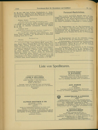 Verordnungs-Blatt für Eisenbahnen und Schiffahrt: Veröffentlichungen in Tarif- und Transport-Angelegenheiten 19031205 Seite: 8