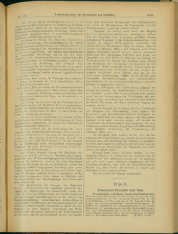 Verordnungs-Blatt für Eisenbahnen und Schiffahrt: Veröffentlichungen in Tarif- und Transport-Angelegenheiten 19031210 Seite: 3