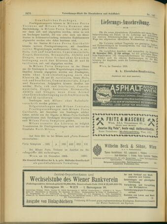 Verordnungs-Blatt für Eisenbahnen und Schiffahrt: Veröffentlichungen in Tarif- und Transport-Angelegenheiten 19031219 Seite: 24