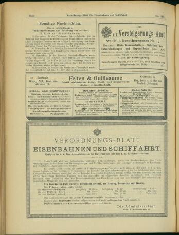 Verordnungs-Blatt für Eisenbahnen und Schiffahrt: Veröffentlichungen in Tarif- und Transport-Angelegenheiten 19031222 Seite: 18