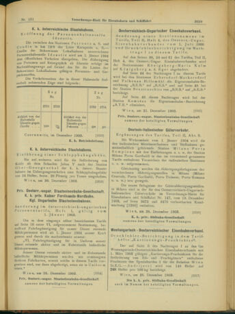 Verordnungs-Blatt für Eisenbahnen und Schiffahrt: Veröffentlichungen in Tarif- und Transport-Angelegenheiten 19031231 Seite: 7