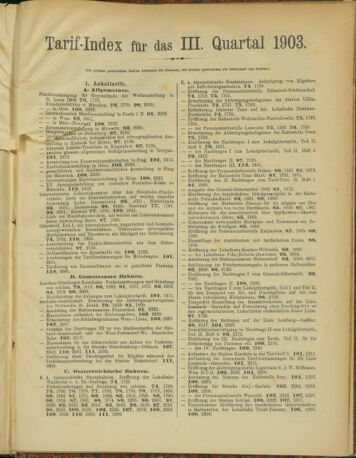 Verordnungs-Blatt für Eisenbahnen und Schiffahrt: Veröffentlichungen in Tarif- und Transport-Angelegenheiten 19031231 Seite: 97