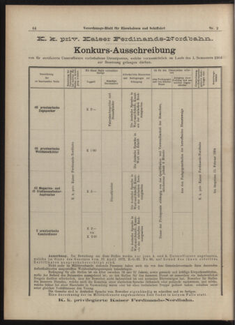 Verordnungs-Blatt für Eisenbahnen und Schiffahrt: Veröffentlichungen in Tarif- und Transport-Angelegenheiten 19040109 Seite: 8