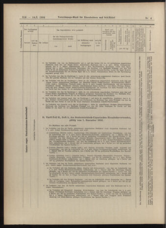 Verordnungs-Blatt für Eisenbahnen und Schiffahrt: Veröffentlichungen in Tarif- und Transport-Angelegenheiten 19040114 Seite: 14