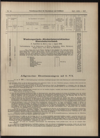 Verordnungs-Blatt für Eisenbahnen und Schiffahrt: Veröffentlichungen in Tarif- und Transport-Angelegenheiten 19040114 Seite: 17