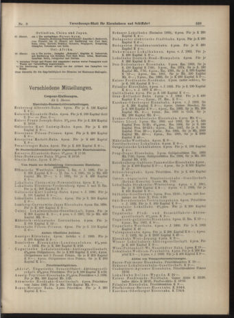 Verordnungs-Blatt für Eisenbahnen und Schiffahrt: Veröffentlichungen in Tarif- und Transport-Angelegenheiten 19040123 Seite: 11