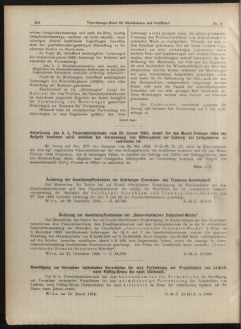 Verordnungs-Blatt für Eisenbahnen und Schiffahrt: Veröffentlichungen in Tarif- und Transport-Angelegenheiten 19040126 Seite: 10