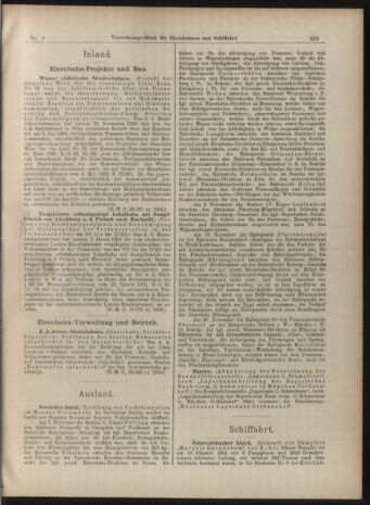 Verordnungs-Blatt für Eisenbahnen und Schiffahrt: Veröffentlichungen in Tarif- und Transport-Angelegenheiten 19040126 Seite: 11