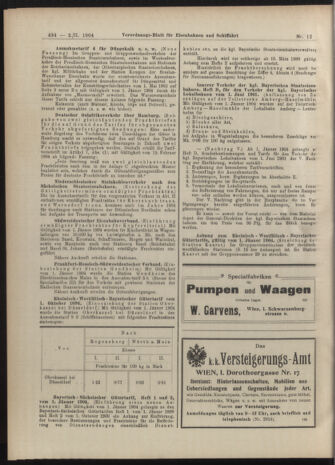 Verordnungs-Blatt für Eisenbahnen und Schiffahrt: Veröffentlichungen in Tarif- und Transport-Angelegenheiten 19040202 Seite: 10