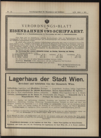 Verordnungs-Blatt für Eisenbahnen und Schiffahrt: Veröffentlichungen in Tarif- und Transport-Angelegenheiten 19040204 Seite: 7