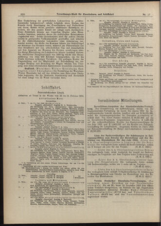 Verordnungs-Blatt für Eisenbahnen und Schiffahrt: Veröffentlichungen in Tarif- und Transport-Angelegenheiten 19040213 Seite: 4