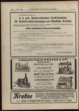 Verordnungs-Blatt für Eisenbahnen und Schiffahrt: Veröffentlichungen in Tarif- und Transport-Angelegenheiten 19040213 Seite: 8