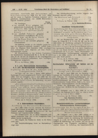 Verordnungs-Blatt für Eisenbahnen und Schiffahrt: Veröffentlichungen in Tarif- und Transport-Angelegenheiten 19040216 Seite: 6