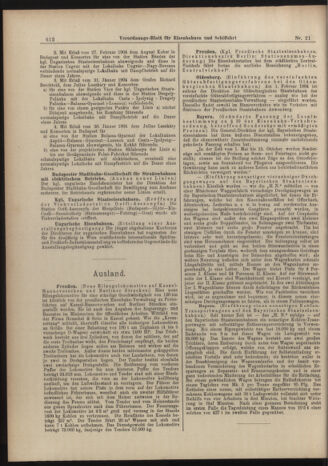 Verordnungs-Blatt für Eisenbahnen und Schiffahrt: Veröffentlichungen in Tarif- und Transport-Angelegenheiten 19040223 Seite: 12