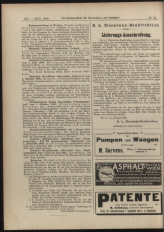 Verordnungs-Blatt für Eisenbahnen und Schiffahrt: Veröffentlichungen in Tarif- und Transport-Angelegenheiten 19040223 Seite: 18