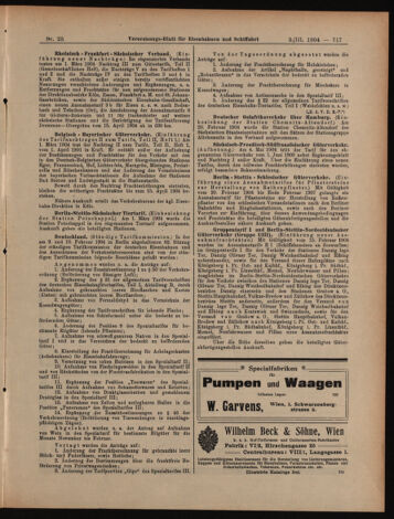 Verordnungs-Blatt für Eisenbahnen und Schiffahrt: Veröffentlichungen in Tarif- und Transport-Angelegenheiten 19040303 Seite: 13