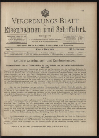 Verordnungs-Blatt für Eisenbahnen und Schiffahrt: Veröffentlichungen in Tarif- und Transport-Angelegenheiten