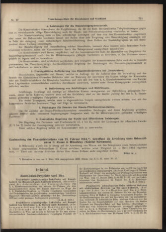 Verordnungs-Blatt für Eisenbahnen und Schiffahrt: Veröffentlichungen in Tarif- und Transport-Angelegenheiten 19040308 Seite: 7