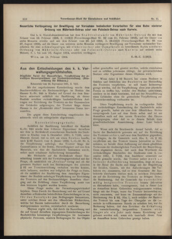 Verordnungs-Blatt für Eisenbahnen und Schiffahrt: Veröffentlichungen in Tarif- und Transport-Angelegenheiten 19040317 Seite: 2