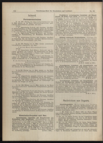 Verordnungs-Blatt für Eisenbahnen und Schiffahrt: Veröffentlichungen in Tarif- und Transport-Angelegenheiten 19040319 Seite: 16