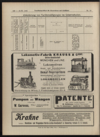 Verordnungs-Blatt für Eisenbahnen und Schiffahrt: Veröffentlichungen in Tarif- und Transport-Angelegenheiten 19040319 Seite: 28