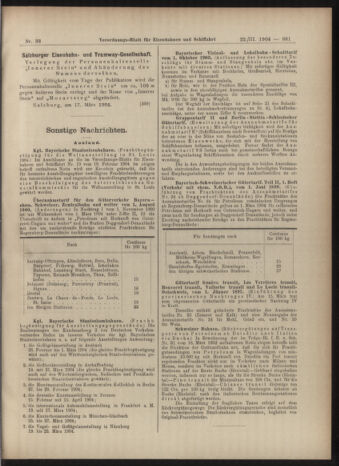 Verordnungs-Blatt für Eisenbahnen und Schiffahrt: Veröffentlichungen in Tarif- und Transport-Angelegenheiten 19040322 Seite: 13