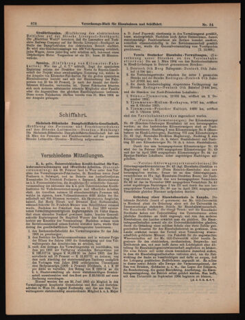 Verordnungs-Blatt für Eisenbahnen und Schiffahrt: Veröffentlichungen in Tarif- und Transport-Angelegenheiten 19040324 Seite: 6